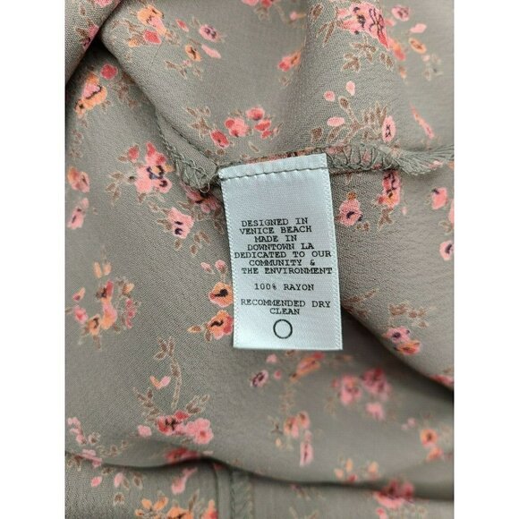 New Flynn Skye Dreamy Maxi Dress Womens M Cold Shoulder Sweet Pea Rayon - Picture 7 of 7